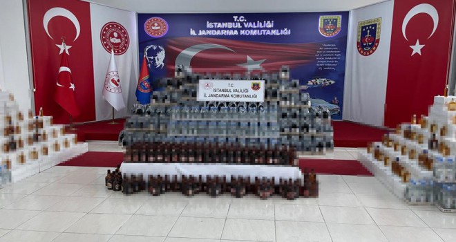 İstanbul'da yılbaşı öncesi 7 bin 400 litre sahte içki ele geçirildi