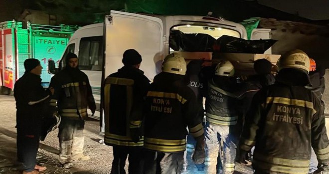 Depremden kurtulup Konya'ya giden 7 kişilik aile, çıkan yangında can verdi