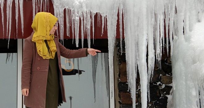 Doğu'da soğuk hava: Erzurum eksi 6