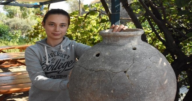 Maydos Kilisetepe Höyüğü'nde ,2 bin 500 yıllık yayık bulundu