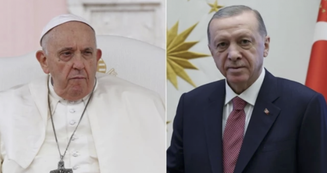 Cumhurbaşkanı Erdoğan, Papa Fransuva ile görüştü: