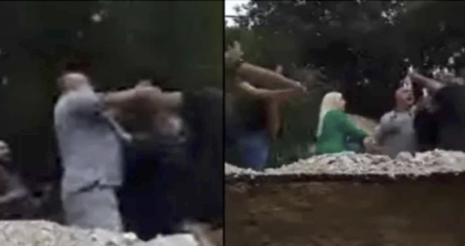 Yunan belediye başkanı, sel mağduruna tokat attı