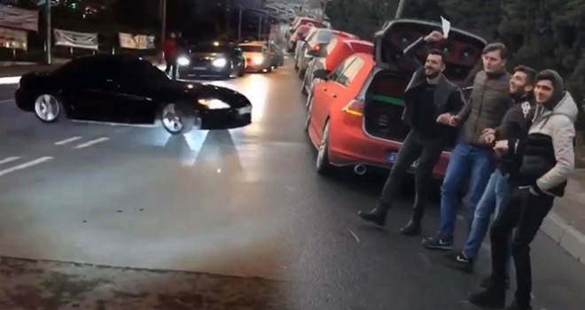  İstanbul'da asker uğurlama konvoyunda 'drift' terörü