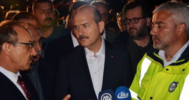 Bakan Soylu: 'Şükürler olsun ki can kaybı yok'