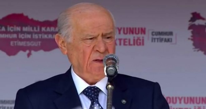 Bahçeli Etimesgut'ta konuşuyor