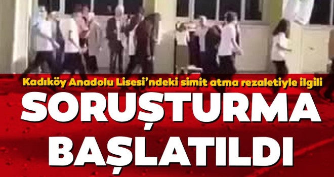  Anadolu Lisesi'ndeki simit atma rezaletiyle ilgili inceleme başlatıldı