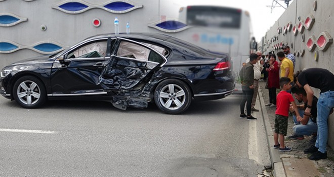 Samsun 'da 3 araç birbirine girdi, 44 yolcu ölümden döndü