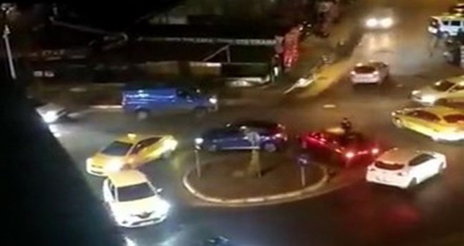 Maltepe'de asker eğlencesi için trafiği tehlikeye atıp ateş açtılar