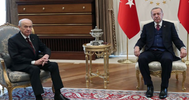 Cumhurbaşkanı Erdoğan ve MHP Lideri Bahçeli bir araya geldi