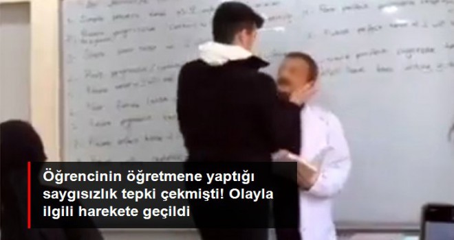 Öğrenci, ders anlatan öğretmene saygısızca davranmıştı! Olayla ilgili soruşturma başlatıldı