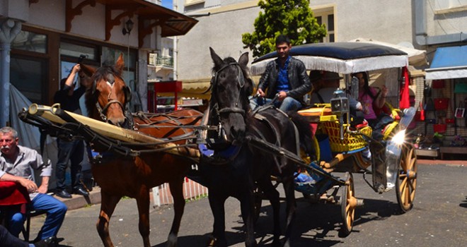  Adalar'da fayton plakaları İBB'ye geçti