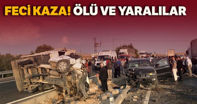  Mardin'de trafik kazası: 1 ölü, başsavcı ile birlikte 9 yaralı