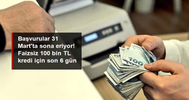 Başvurular 31 Mart'ta sona eriyor!