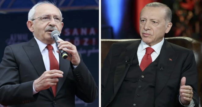 Hatay, Kahramanmaraş ve Adıyaman'da iki liderin aldığı oy oranları