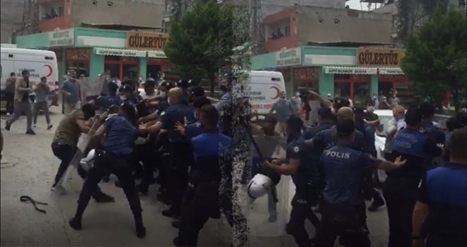 Bursa'da kaçak bina yıkımında olaylar çıktı