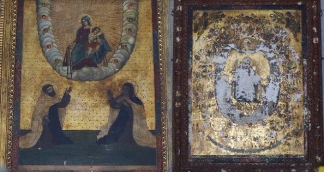 Roma dönemine ait, altın işlemeli, iki tablo ele geçirildi