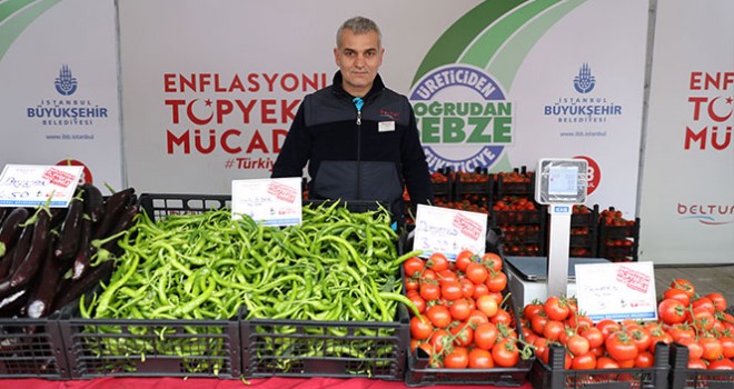 İstanbul'da tanzim satışında tonlarca sebze alındı