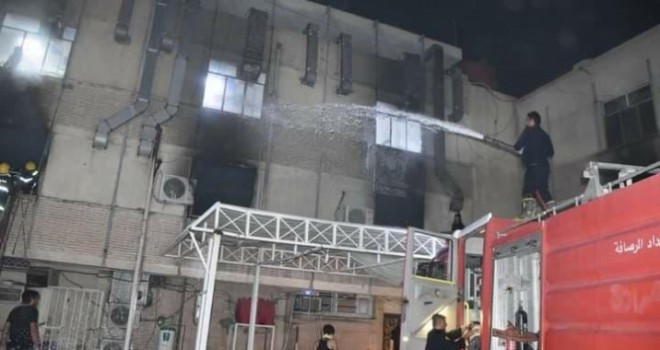 Bağdat'ta Covid-19 hastalarının kaldığı hastanede yangın: 82 ölü, 110 yaralı