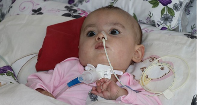  SMA hastası 8 aylık Hafsa Nur yardım eli bekliyor