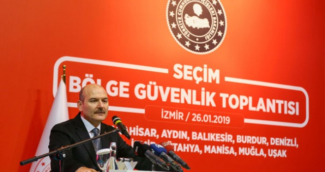 Bakan Soylu'dan seçim güvenliği açıklaması