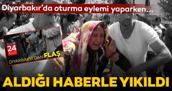  HDP il binası önünde eylem yaparken babasının ölüm haberini aldı
