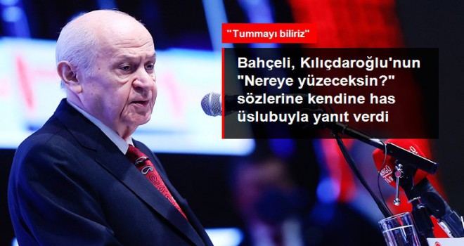 Bahçeli, Kılıçdaroğlu'nun Yüzmeyi değil, tummayı biliriz