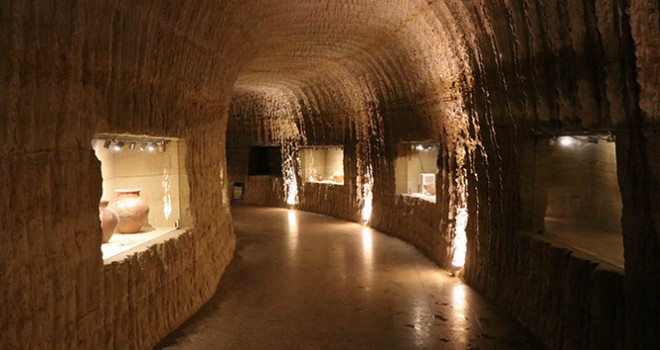 Dünyanın tek yeraltı müzesi Kapadokya'da bulunuyor