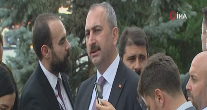 Adalet Bakanı Gül, Cumhurbaşkanı Erdoğan'a bilgi verdi