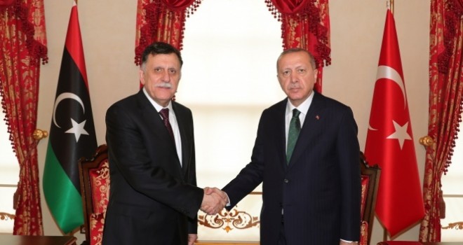 Erdoğan Libya Başbakanı Es-Serrac'ı kabul etti