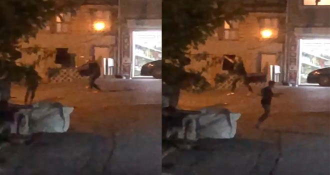 İstanbul'da torbacılar arasında film sahnelerini aratmayan çatışma kamerada