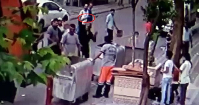 Sultangazi'de temizlik işçisine baltalı saldırı kamerada
