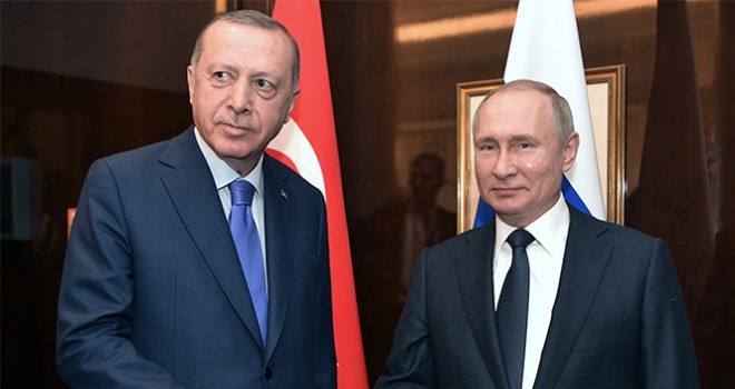  Cumhurbaşkanı Erdoğan, Rusya Devlet Başkanı Putin ile görüştü