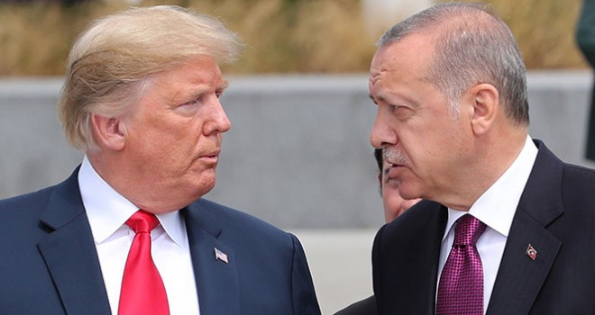 Cumhurbaşkanı Erdoğan ile Trump ayaküstü görüştü...