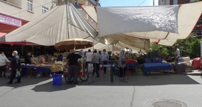 Tam kapanmasının bitmesiyle birlikte pazarlar da açıldı