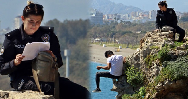 Dehşet saniye saniye görüntülendi! Genç polisin zor anları...