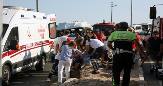 Bodrum'da feci kaza! Çok sayıda yaralı var