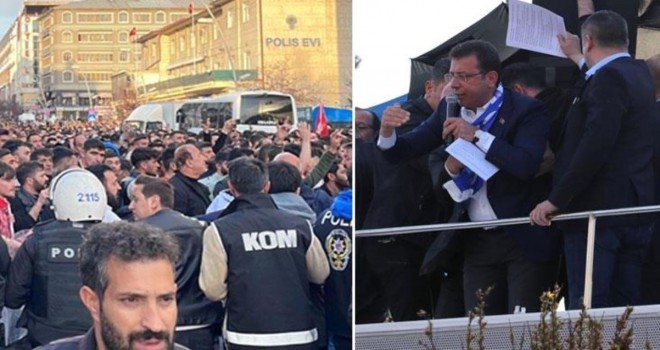 Erzurum'daki mitingde çıkan olaylarla ilgili soruşturma başlatıldı: