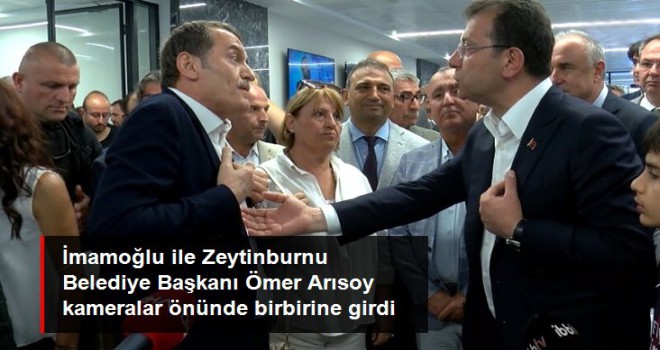 İBB Başkanı İmamoğlu ile Zeytinburnu Belediye Başkanı Ömer Arısoy kameralar önünde birbirine girdi
