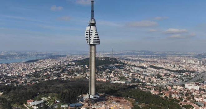 Çamlıca televizyon kulesinde yeni 5 kat yolda