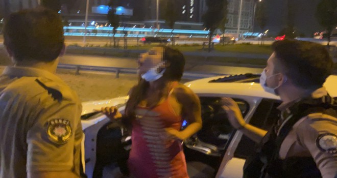 Alkollü kadın sürücü terör estirdi