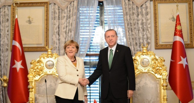 Cumhurbaşkanı Erdoğan, Şansölye Merkel ile görüştü