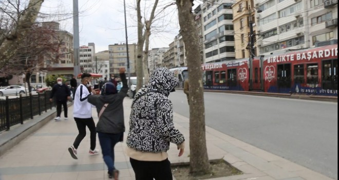 Sirkeci'de ilginç kovalamaca