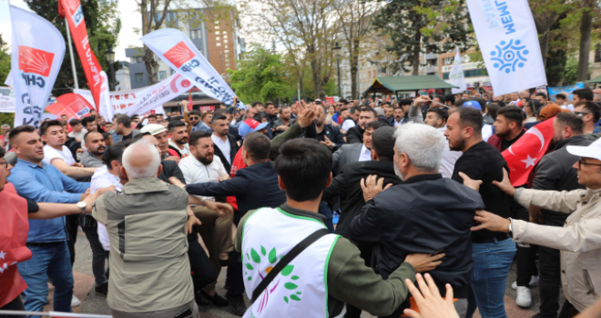 Memleket Partililer ile CHP'liler arasında kavga!