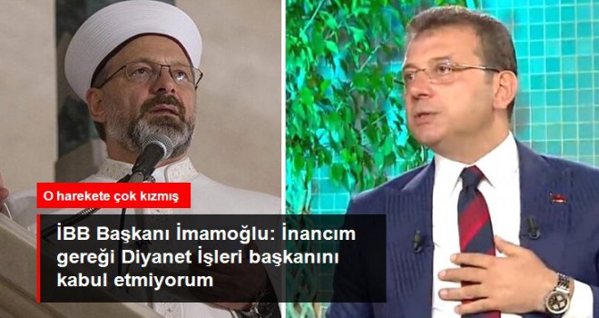 İnancım gereği Diyanet İşleri başkanını kabul etmiyorum