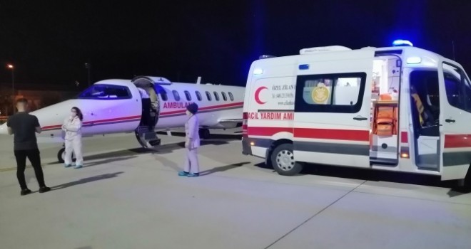 Sağlık Bakanlığı ambulans uçağından bir gecede iki operasyon