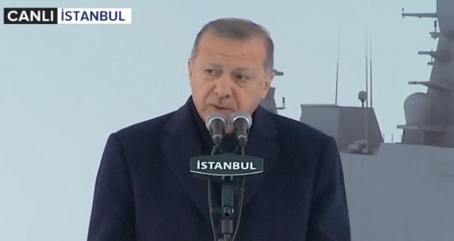 Cumhurbaşkanı Erdoğan: Ufuk korveti Türkiye'nin ilk istihbarat gemisi olacak
