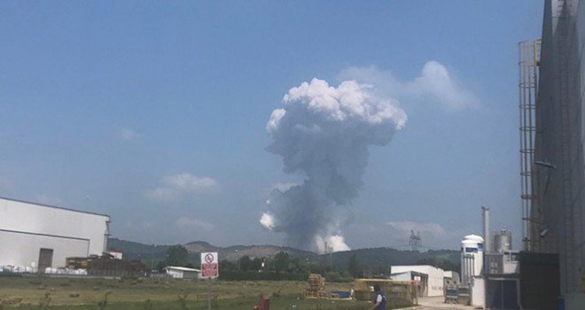 Sakarya'da havai fişek fabrikasında patlama