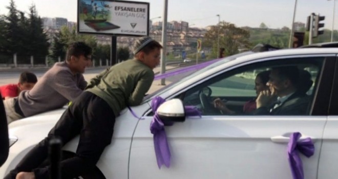 İstanbul'da trafikte 'bahşiş' terörü kamerada