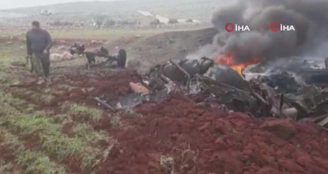  Suriye'de Esad rejimine ait helikopter düşürüldü