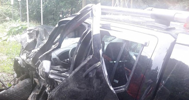Rize’de trafik kazası: 2 yaralı !
